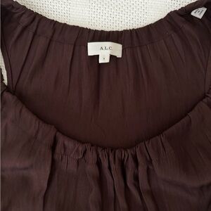 A.L.C. Chocolate Brown Blouse